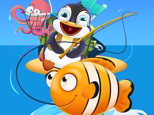 Pescuitul pui de pinguin