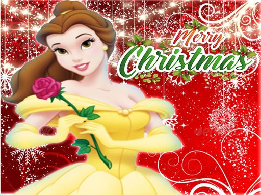 Belle Princess Christmas Pulover Dress Up