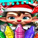 christmas elves coloring game