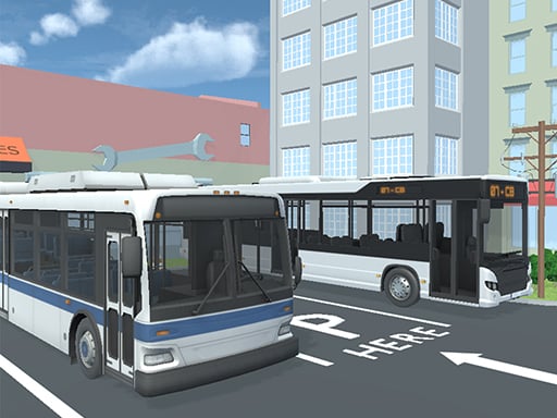 City Bus Parking Challenge Simulator 3D