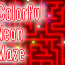 colorful neon maze