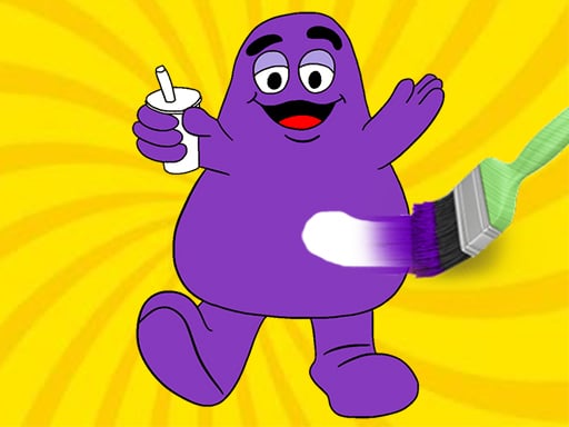Carte de colorat Grimace Shake