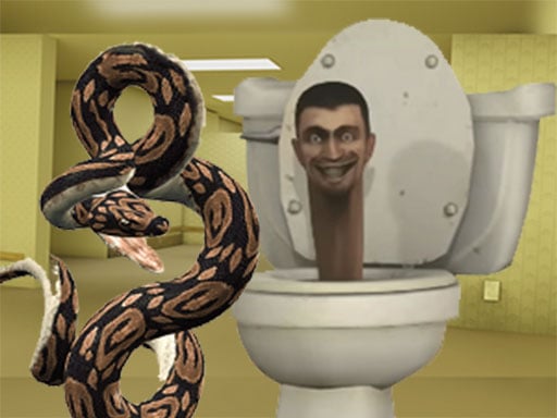 Python Snake Kill Skibidi Toalete din spate