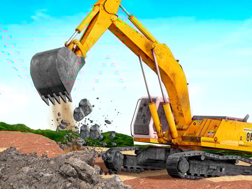 Simulator de excavator JCB real
