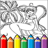 anime princess coloring pages