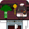 cat chef and broccoli