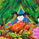 coloring book happy thanksgiving