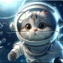 jigsaw puzzle astronaut cat